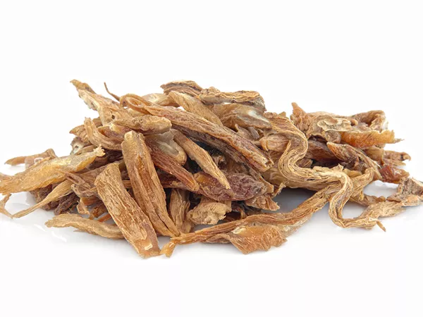 What Stemona root looks like as a TCM ingredient