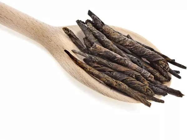What Kuding tea looks like as a TCM ingredient