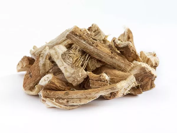 What Marshmallow root looks like as a TCM ingredient