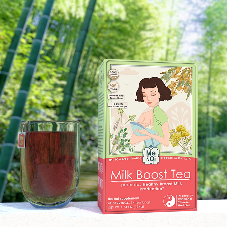 Milk Boost Tea in bamboo forest
