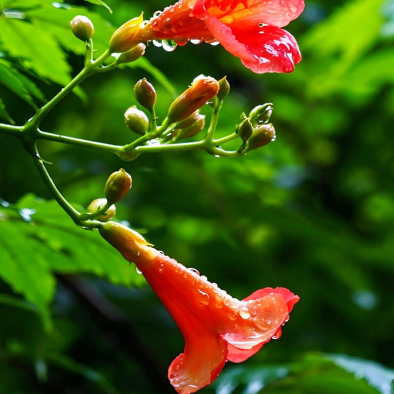 Ling Xiao Hua (Trumpet Creeper Flower) plant